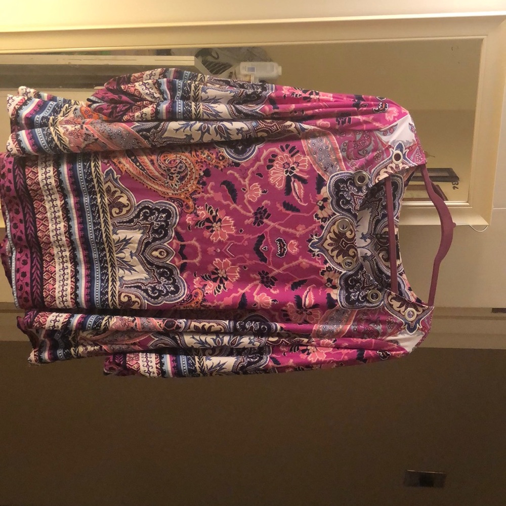 A multi colored tunic